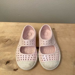 Light pink native shoes in Mary Jane style